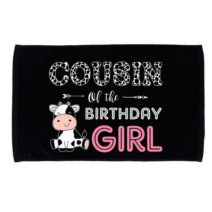 Cousin of The Birthday Farm Cow Cousin Matching Family Microfiber Hand Towel