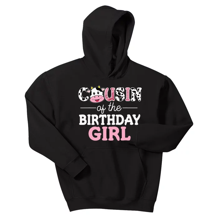 Cousin of The Birthday Farm Cow Brother Siste 1st Kids Hoodie