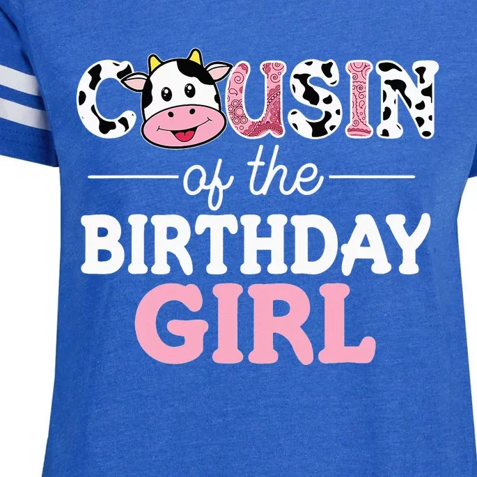 Cousin of The Birthday Farm Cow Brother Siste 1st Enza Ladies Jersey Football T-Shirt