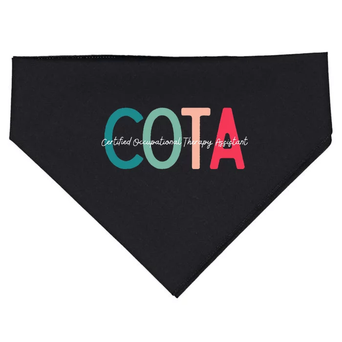 Certified Occupational Therapy Assistant for OT Month USA-Made Doggie Bandana