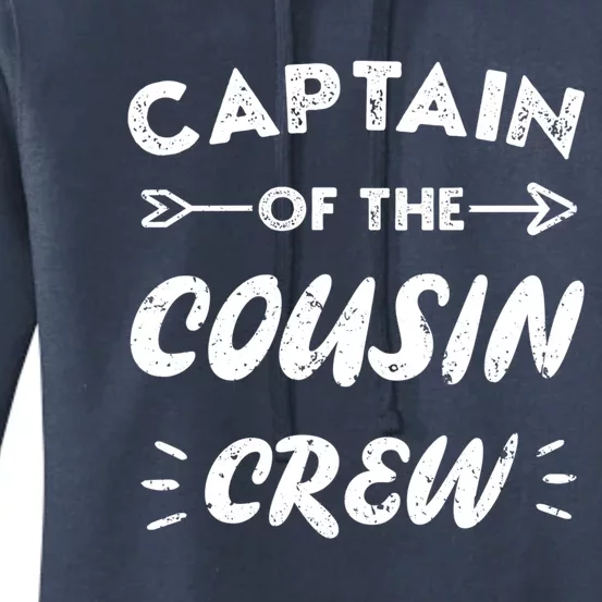 Captain Of The Cousin Crew Leader Of The Cousin Crew Gift Women's Pullover Hoodie