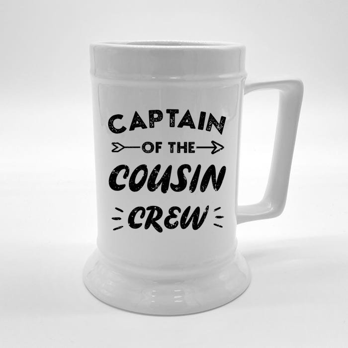 Captain Of The Cousin Crew Leader Of The Cousin Crew Gift Front & Back Beer Stein