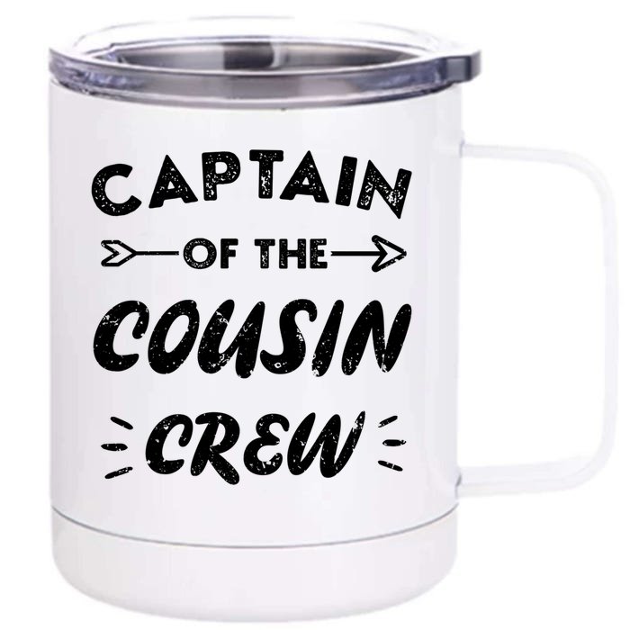 Captain Of The Cousin Crew Leader Of The Cousin Crew Gift Front & Back 12oz Stainless Steel Tumbler Cup