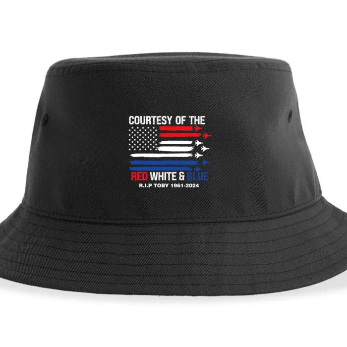 Courtesy Of The Red White And Blue Rip Toby Sustainable Bucket Hat