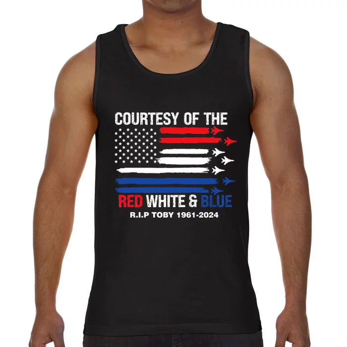 Courtesy Of The Red White And Blue Rip Toby Comfort Colors® Tank Top