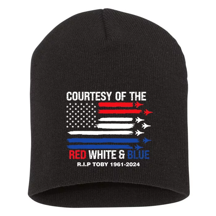 Courtesy Of The Red White And Blue Rip Toby Short Acrylic Beanie