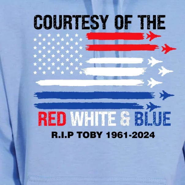 Courtesy Of The Red White And Blue Rip Toby Unisex Surf Hoodie