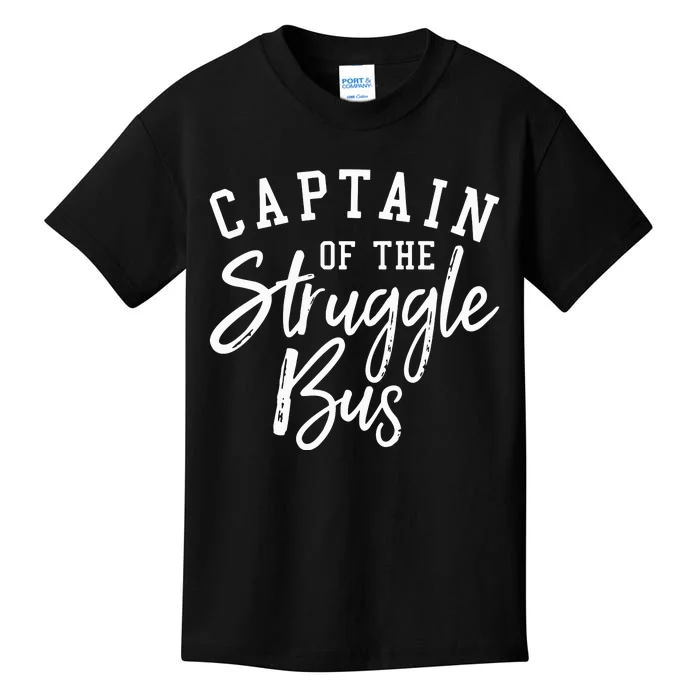 Captain Of The Struggle Bus Kids T-Shirt