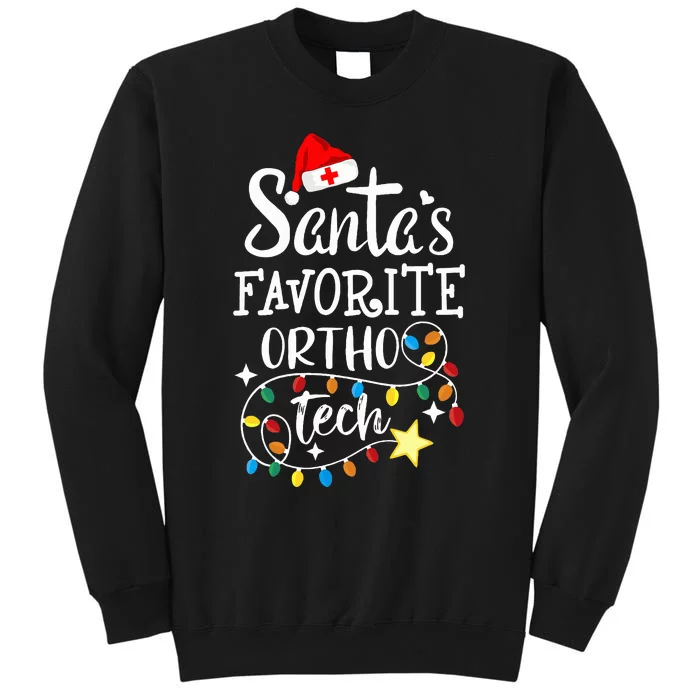 Christmas Orthopedic Technician Santa's Favorite Ortho Tech Sweatshirt