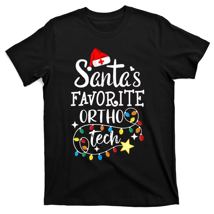 Christmas Orthopedic Technician Santa's Favorite Ortho Tech T-Shirt