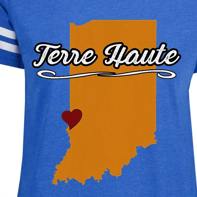 City Of Terre Haute Indiana Novelty Merch Gift Enza Ladies Jersey Football T-Shirt