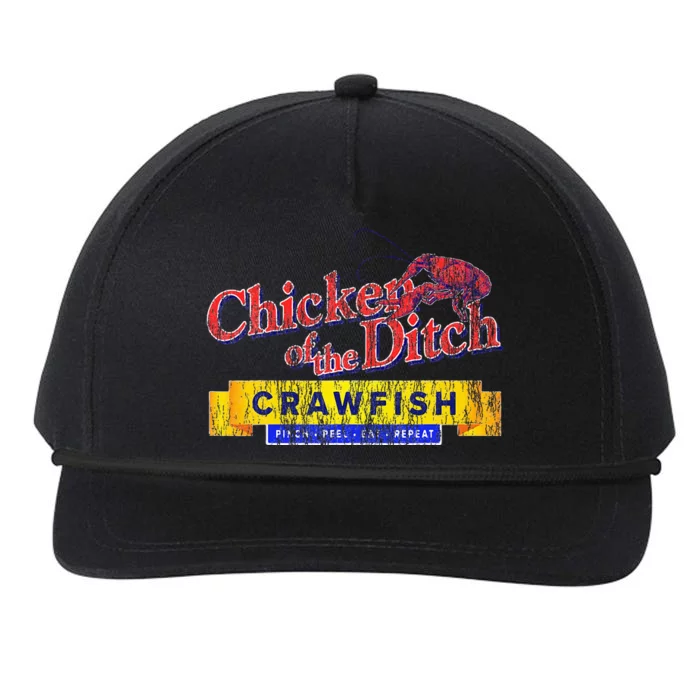 Chicken Of The Ditch Crawfishcrawfish Boil Snapback Five-Panel Rope Hat