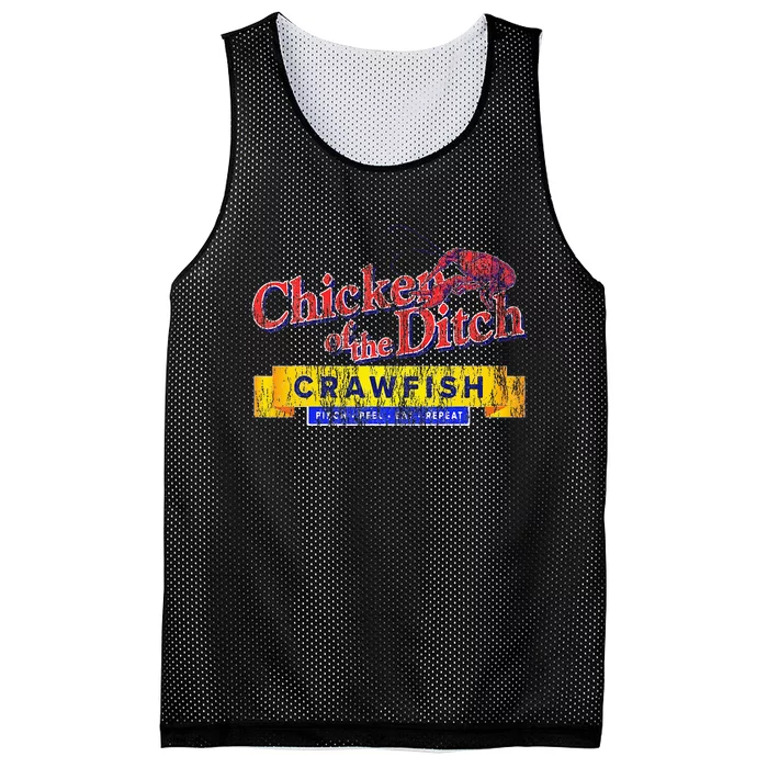 Chicken Of The Ditch Crawfishcrawfish Boil Mesh Reversible Basketball Jersey Tank