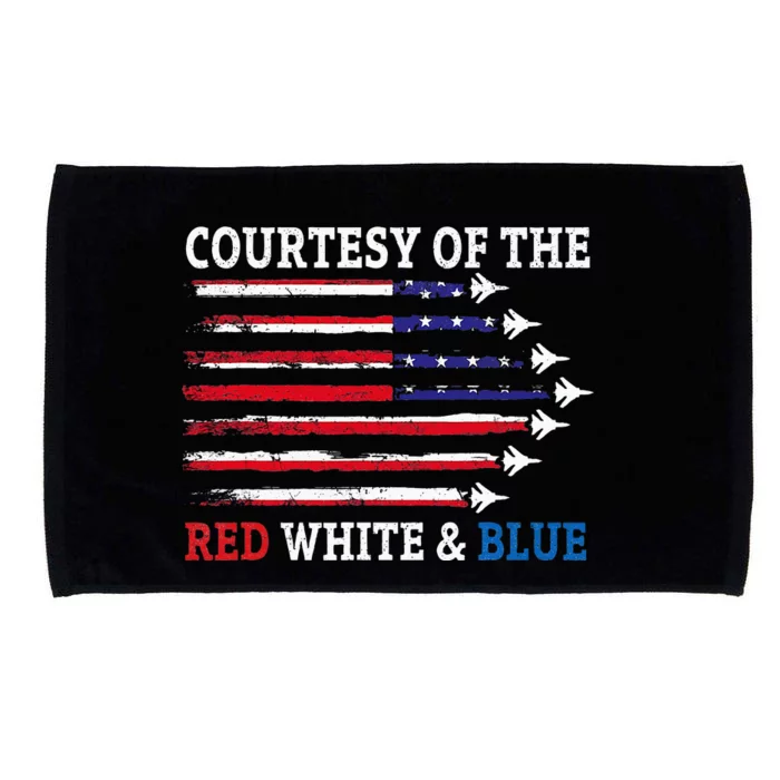 Courtesy Of The Red White And Blue Microfiber Hand Towel