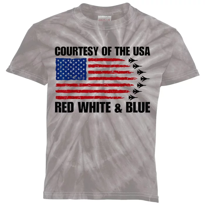 Courtesy Of The Usa Red White And Blue Kids Tie-Dye T-Shirt