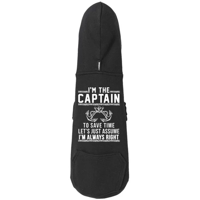 Captain Of The Boat Gift Great Gift Doggie 3-End Fleece Hoodie