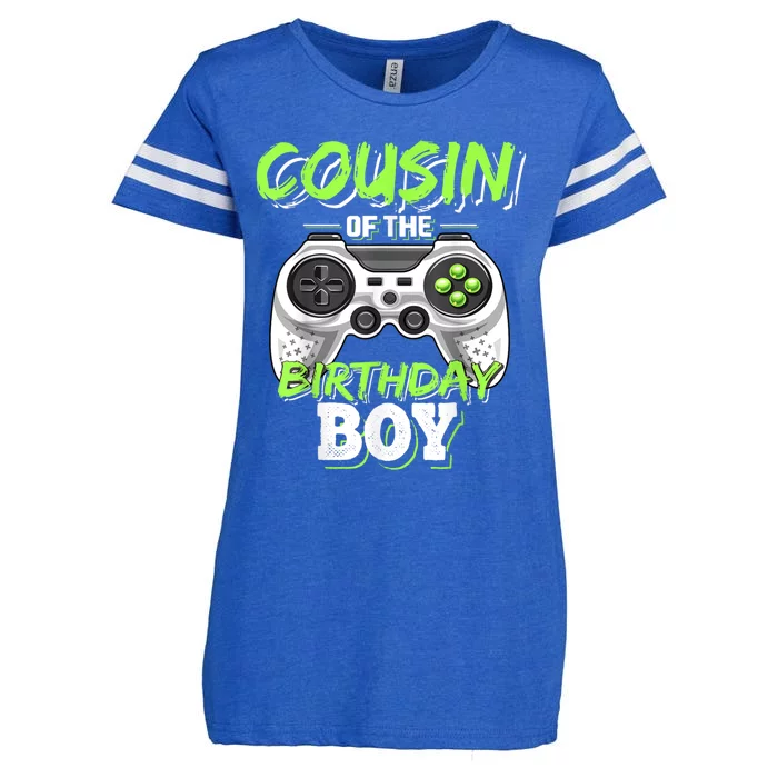 Cousin Of The Birthday Boy Matching Video Game Birthday Gift Enza Ladies Jersey Football T-Shirt