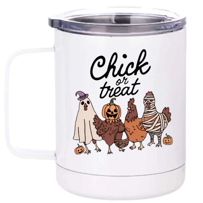 Chick Or Treat Front & Back 12oz Stainless Steel Tumbler Cup