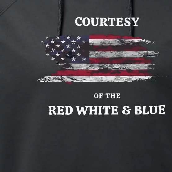 Courtesy Of The Red White And Blue Independence Day Performance Fleece Hoodie