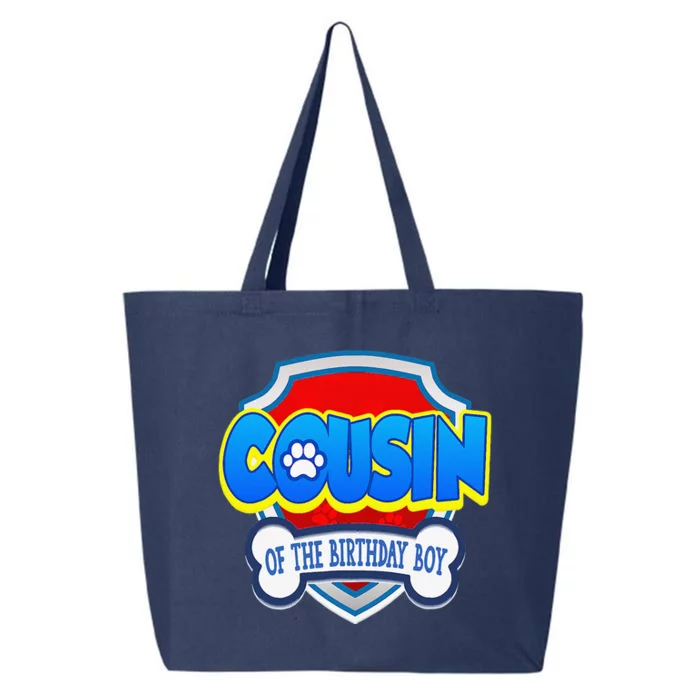 Cousin Of The Birthday Boy Dad Patrol Gifts 25L Jumbo Tote