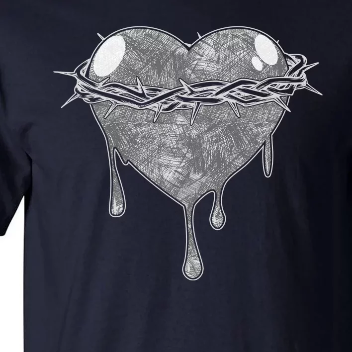 Crown Of Thorns Bleeding Heart Tall T-Shirt