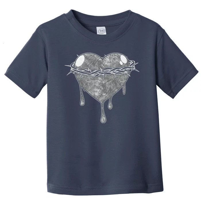 Crown Of Thorns Bleeding Heart Toddler T-Shirt