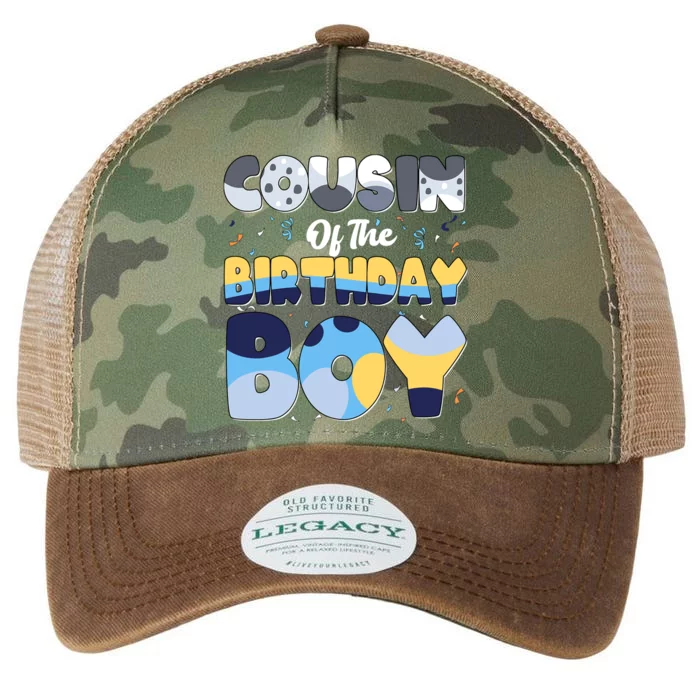 Cousin Of The Birthday Boy Dog Family Matching Legacy Tie Dye Trucker Hat