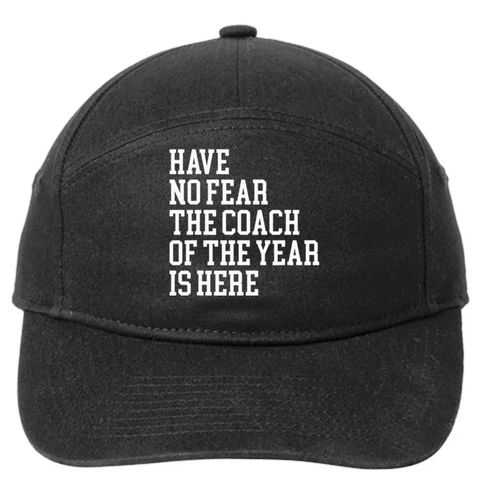 Coach Of The Year Coaching Dad Coach Gifts Funny Coaching 7-Panel Snapback Hat