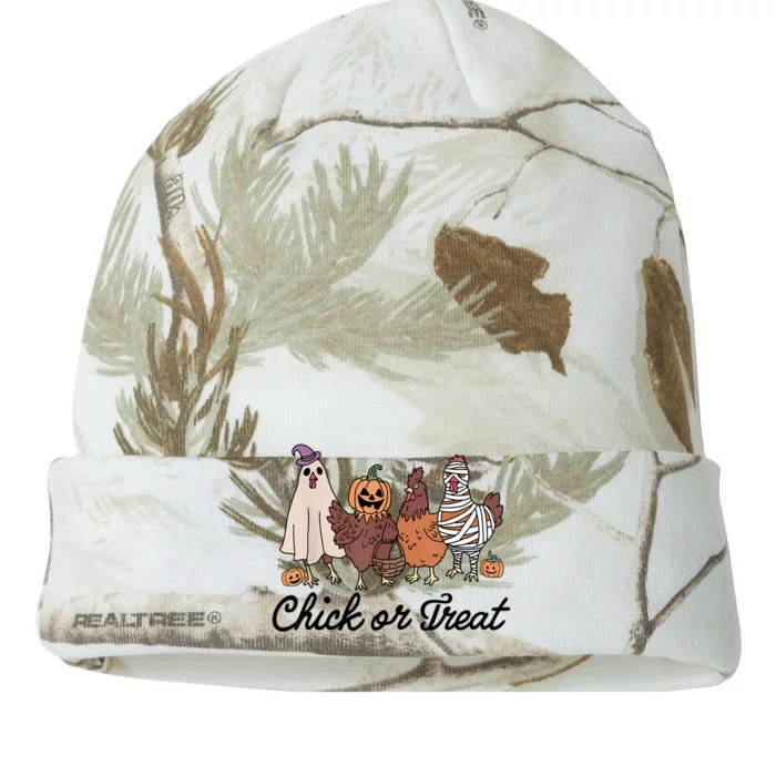 Chick Or Treat Halloween Witch Spooky Chicken Kati - 12in Camo Beanie