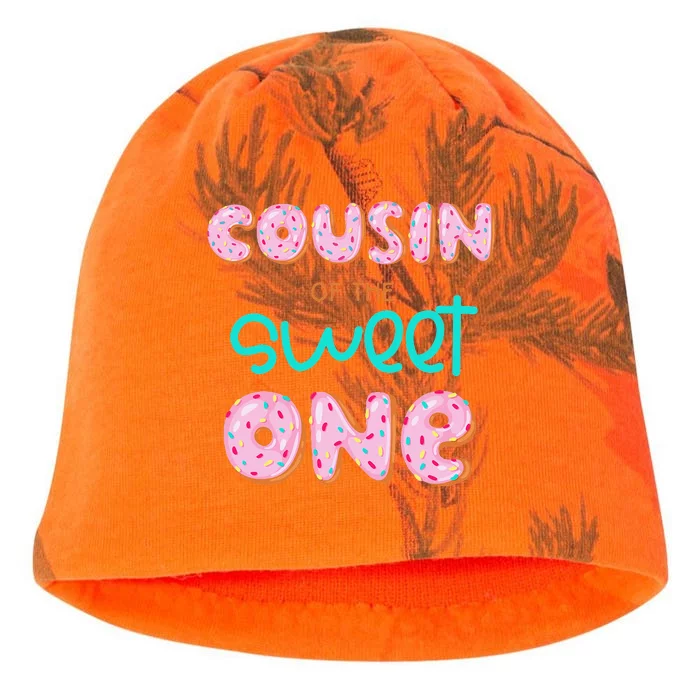 Cousin of The Sweet One First Birthday Matching Family Donut Kati - Camo Knit Beanie