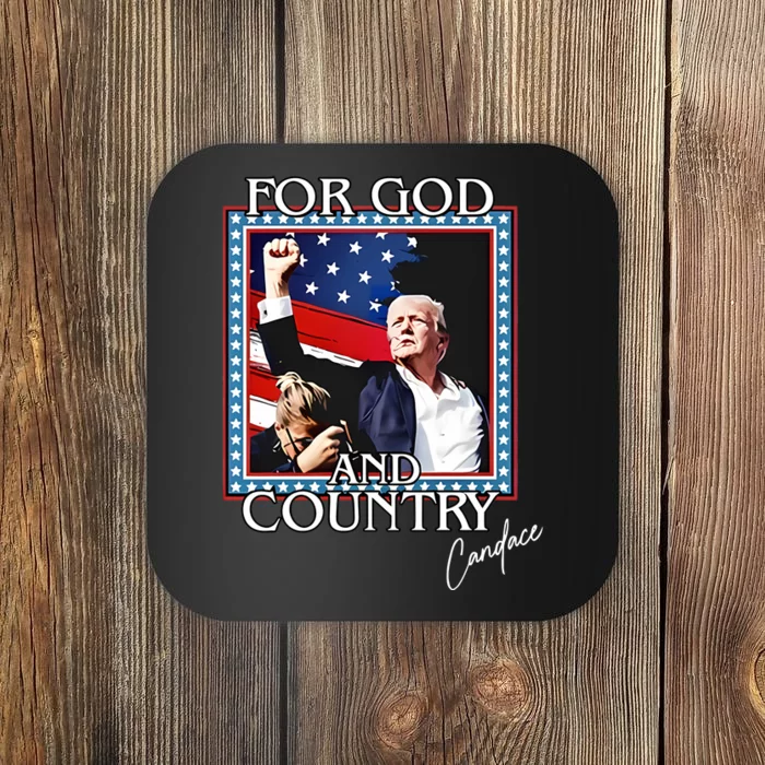 Candace Owens Trump For God And Country Coaster