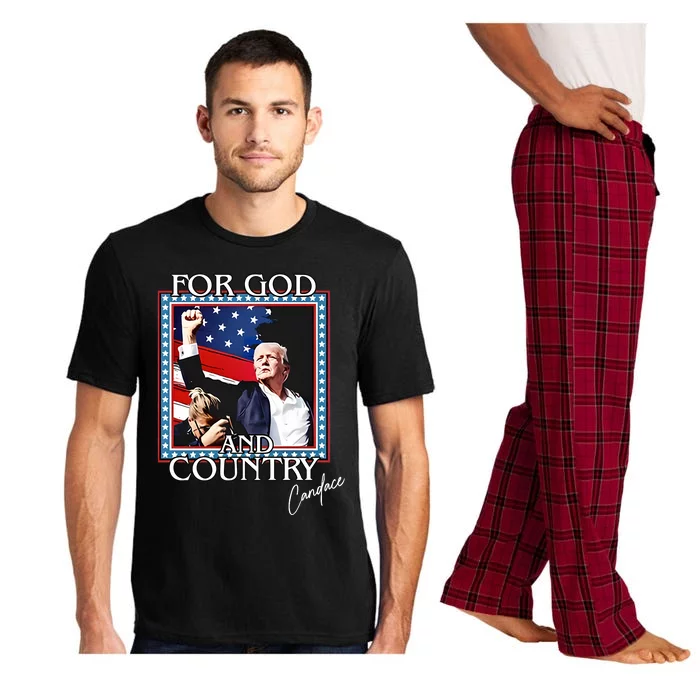 Candace Owens Trump For God And Country Pajama Set