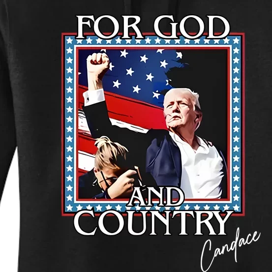 Candace Owens Trump For God And Country Women's Pullover Hoodie