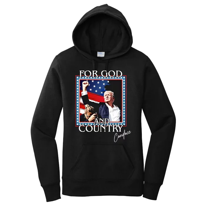 Candace Owens Trump For God And Country Women's Pullover Hoodie