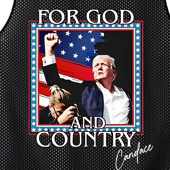 Candace Owens Trump For God And Country Mesh Reversible Basketball Jersey Tank