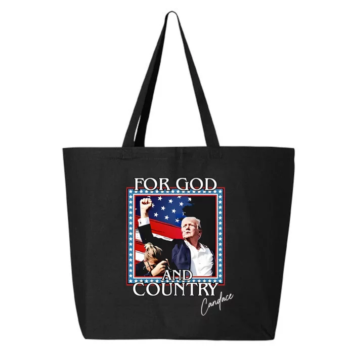 Candace Owens Trump For God And Country 25L Jumbo Tote