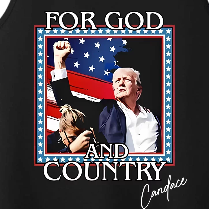 Candace Owens Trump For God And Country Performance Tank