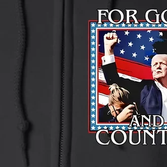 Candace Owens Trump For God And Country Full Zip Hoodie