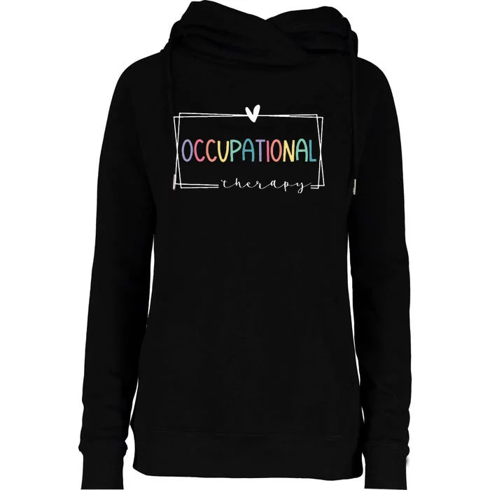 Cute Occupational Therapy Costume OT Therapist Womens Funnel Neck Pullover Hood