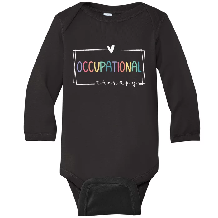 Cute Occupational Therapy Costume OT Therapist Baby Long Sleeve Bodysuit