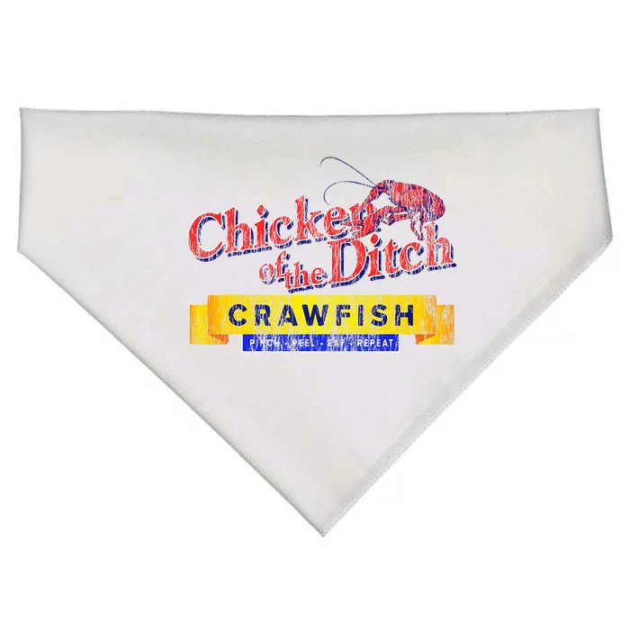 Chicken Of The Ditch Crawfish Crawfish Boil USA-Made Doggie Bandana