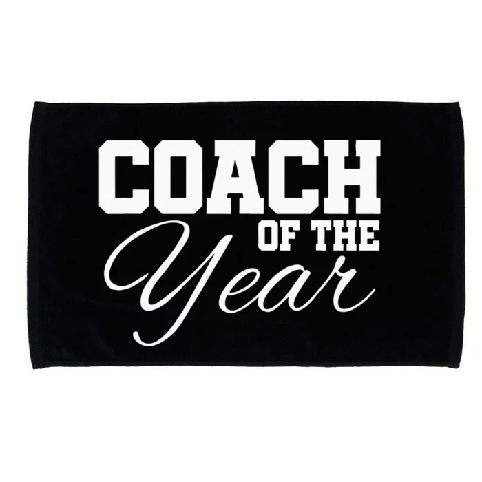 Coach Of The Year Sports Team End Of Season Recognition Microfiber Hand Towel