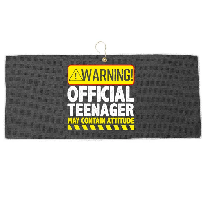 Cool Official Teenager For Boys Girls Teen 13 Year Old B-Day Large Microfiber Waffle Golf Towel