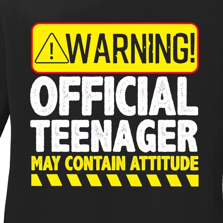 Cool Official Teenager For Boys Girls Teen 13 Year Old B-Day Ladies Long Sleeve Shirt