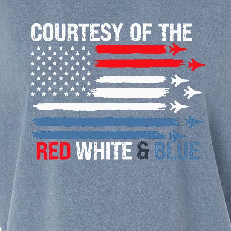 Courtesy Of The Red White And Blue Garment-Dyed Women's Muscle Tee