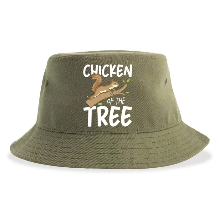 Chicken Of The Tree Squirrel Fun Gift Sustainable Bucket Hat