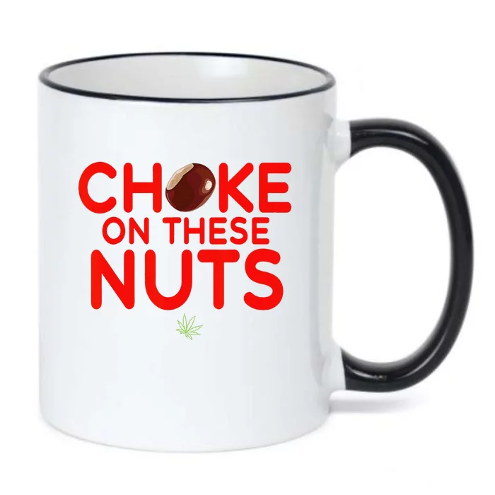 Choke On These Nuts Funny Black Color Changing Mug