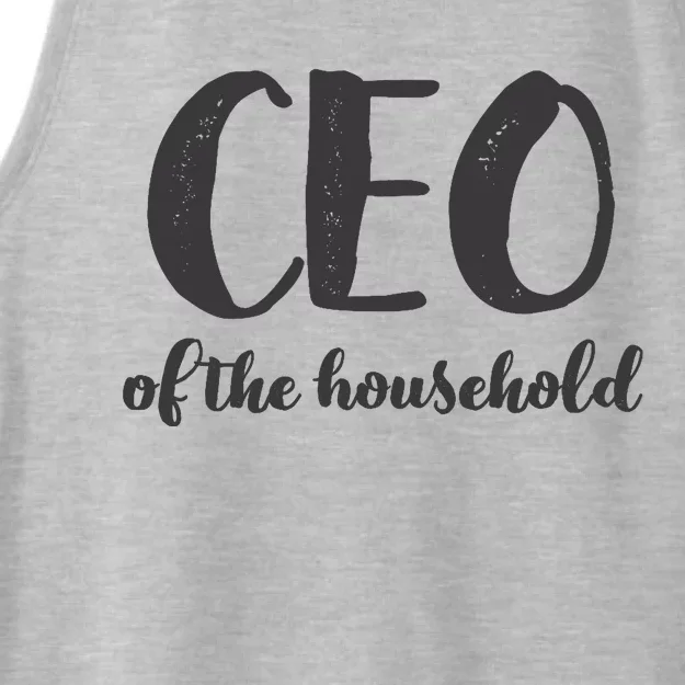 CEO Of The Household Funny Mothers Day Gifts Daughter Ladies Tri-Blend Wicking Tank