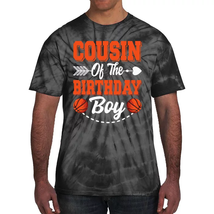 Cousin Of The Birthday Basketball Matching Family Party Tie-Dye T-Shirt