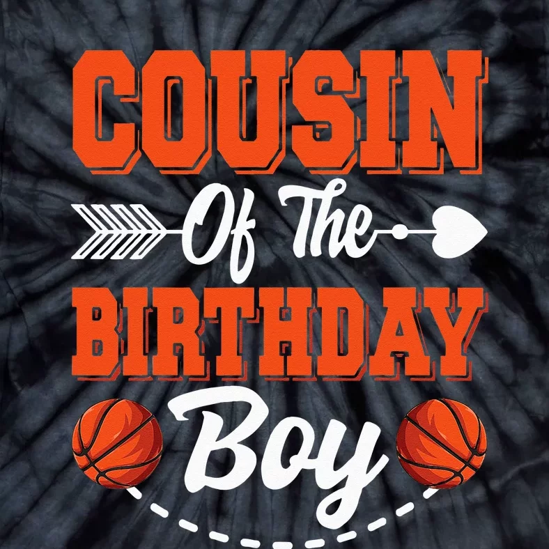 Cousin Of The Birthday Basketball Matching Family Party Tie-Dye T-Shirt